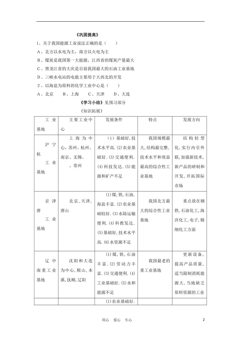 2012届中考地理总复习考点测试专题5_第2页
