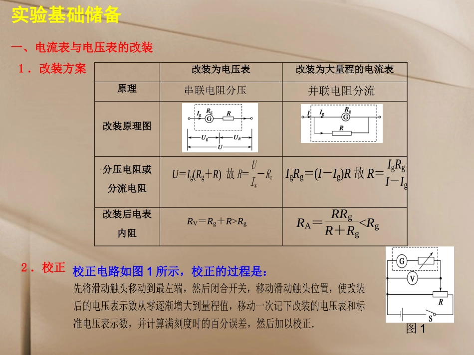 【步步高】2014届高考物理一轮-(基础实验要求+规律方法总结)实验十-练习使用多用电表课件-新人教版_第2页