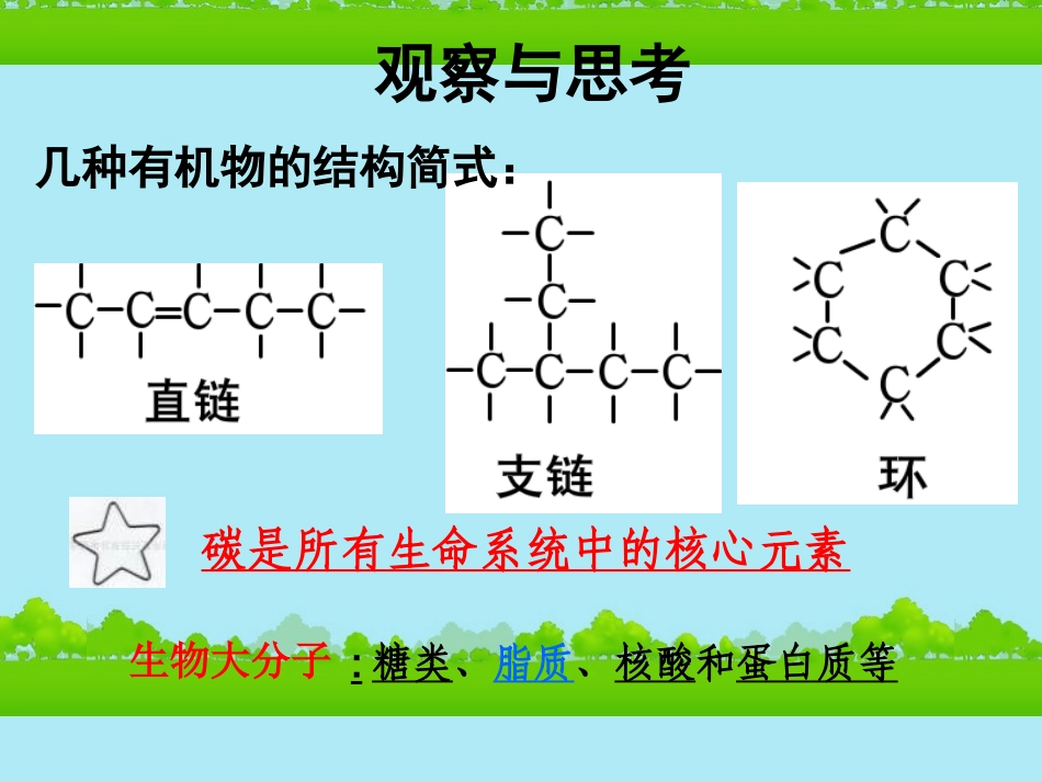高中生物《有机化合物与生物大分子》课件2-浙科版必修1_第3页