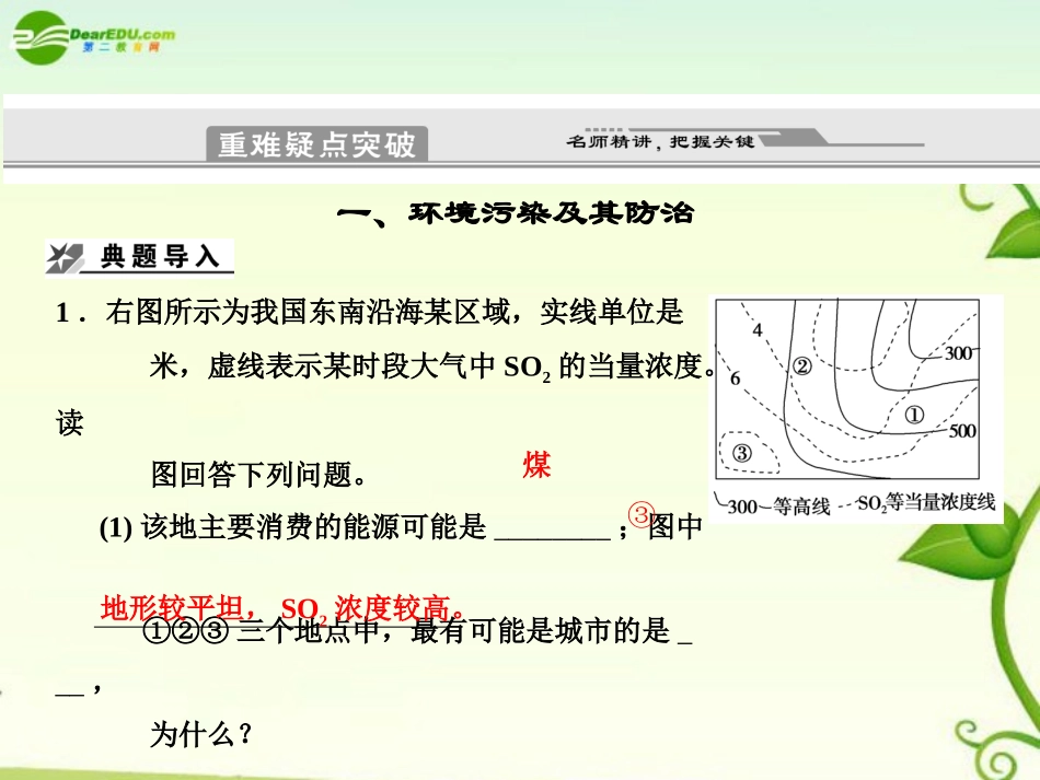 2011届高考地理二轮专题复习-专题9-选修模块-第5讲-环境保护课件-新人教版_第3页