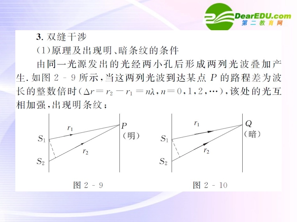 高中物理-光的波动性课件-新人教版选修3-4_第3页