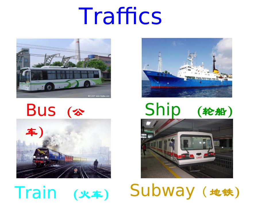 Unit2-Ways-to-go-to-school--A-lets-learn_第3页