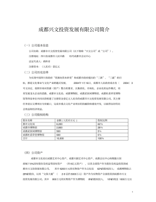 四川金沙项目建议书