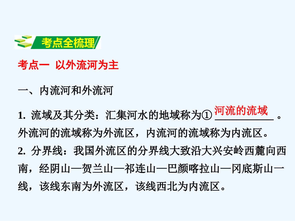 2016年中考地理复习八年级上册第二章-中国的自然环境第二章课时2--河流、自然灾害_第3页
