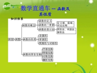 2011届高考数学总复习直通车课件-函数及其性质课件