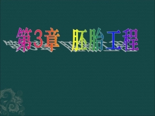 高中生物：-13-胚胎工程(课件)中图版选修3