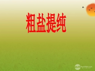山东省东营市河口区实验学校九年级化学《粗盐提纯》课件-人教新课标版