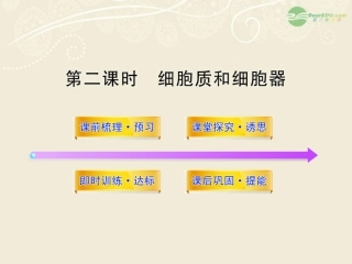 高中生物课时讲练通配套课件-3.2.2《细胞质和细胞器》-苏教版必修1