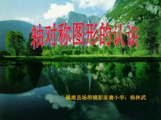 人教2011版小学数学二年级对称图形的认识