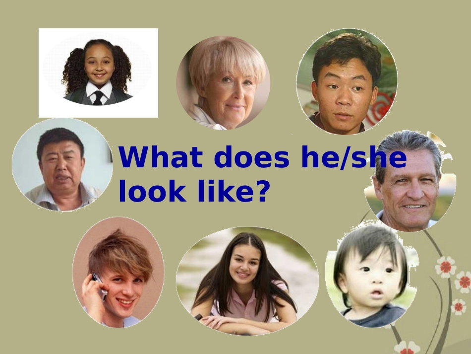2013年七年级英语下册-Unit9-What-does-he-look-like？-Section-A-课件-(新版)人教新目标版_第3页