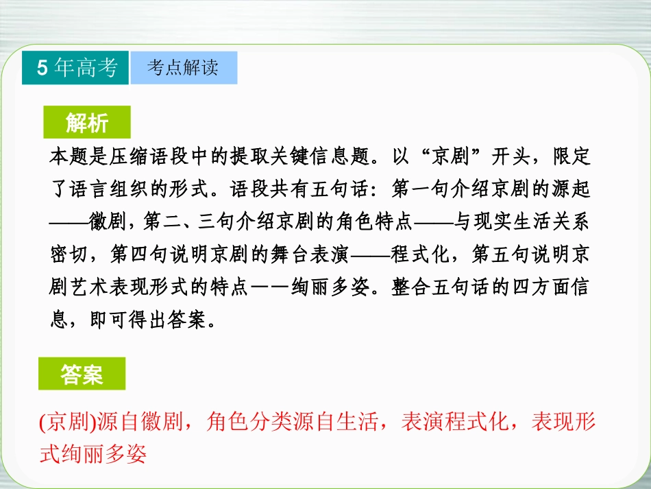 【步步高】山东省2014高考语文大一轮复习讲义-语言表达和运用-第二章-高频考点一课件-鲁人版_第3页