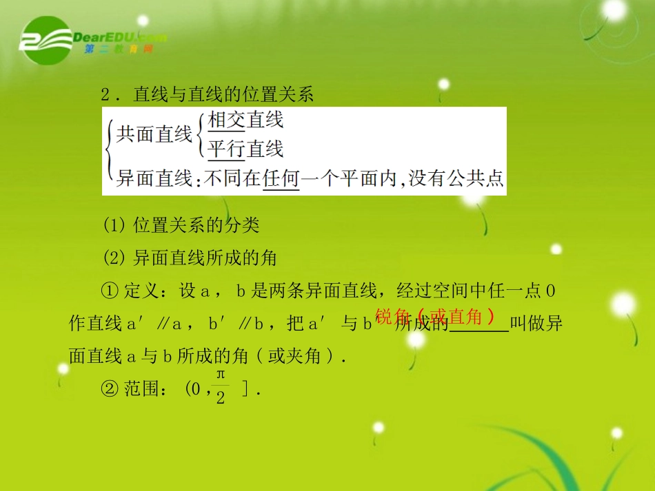 高三数学-第五篇-第二节-空间图形的基本关系与公理课件-理-北师大版_第3页