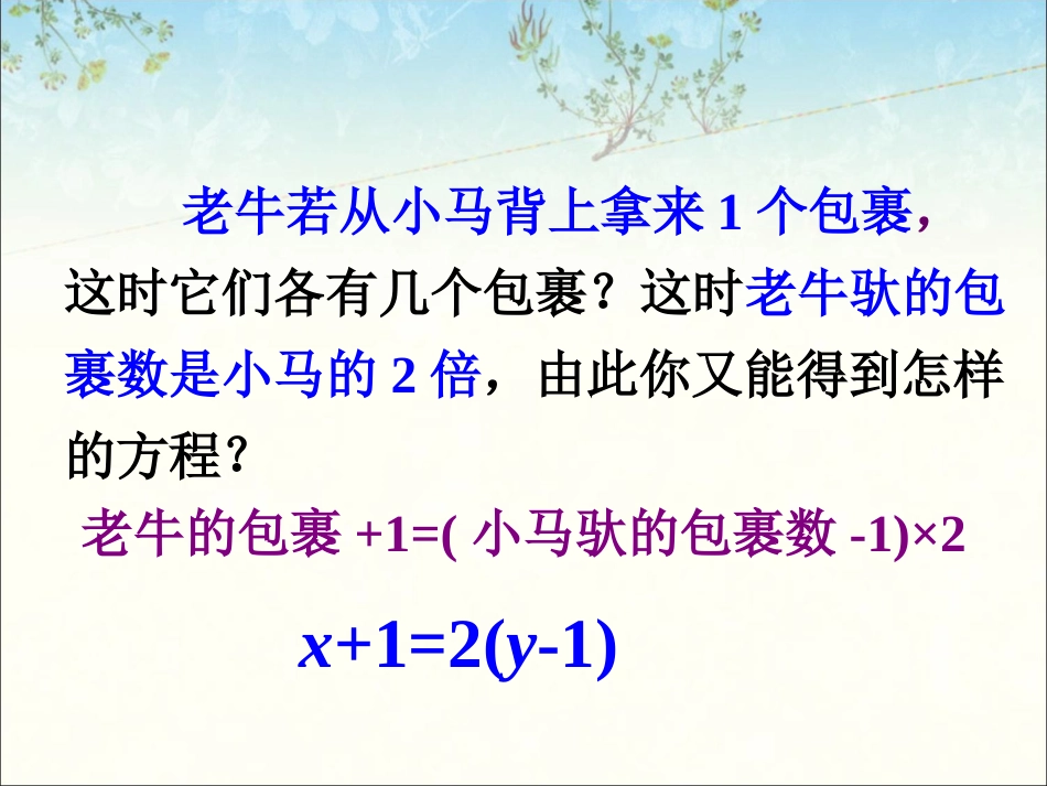 复习回顾-二元一次方程组_第3页
