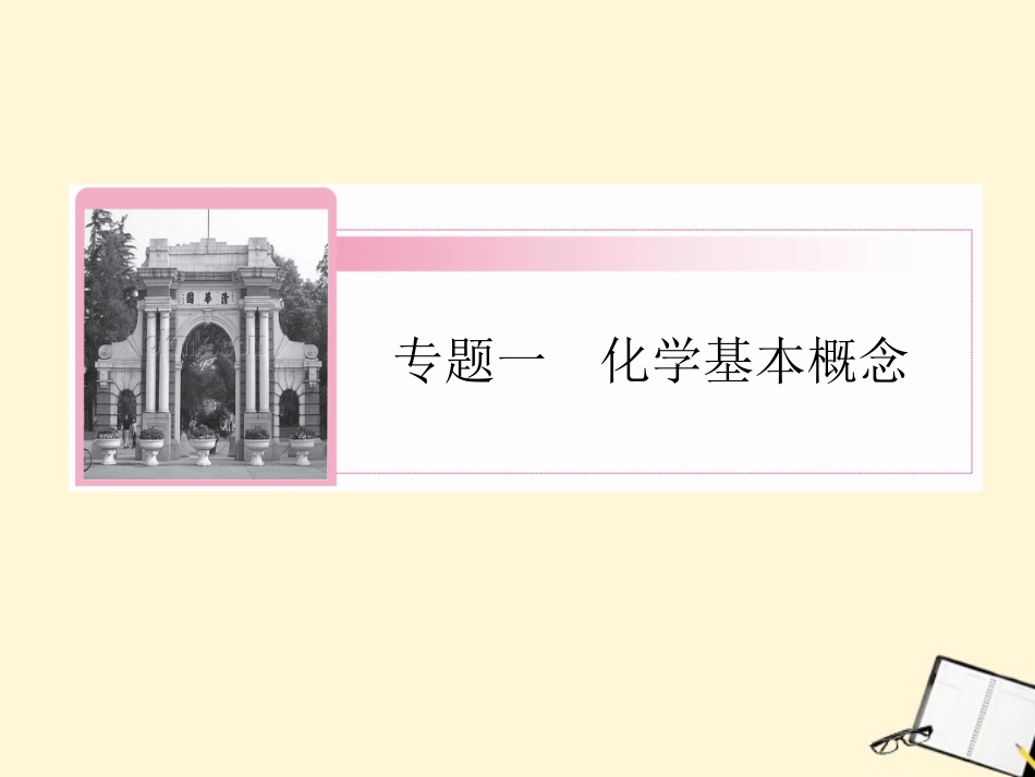 2012届高三化学二轮复习-专题1第1讲-物质的组成、性质与分类-化学用语课件_第1页
