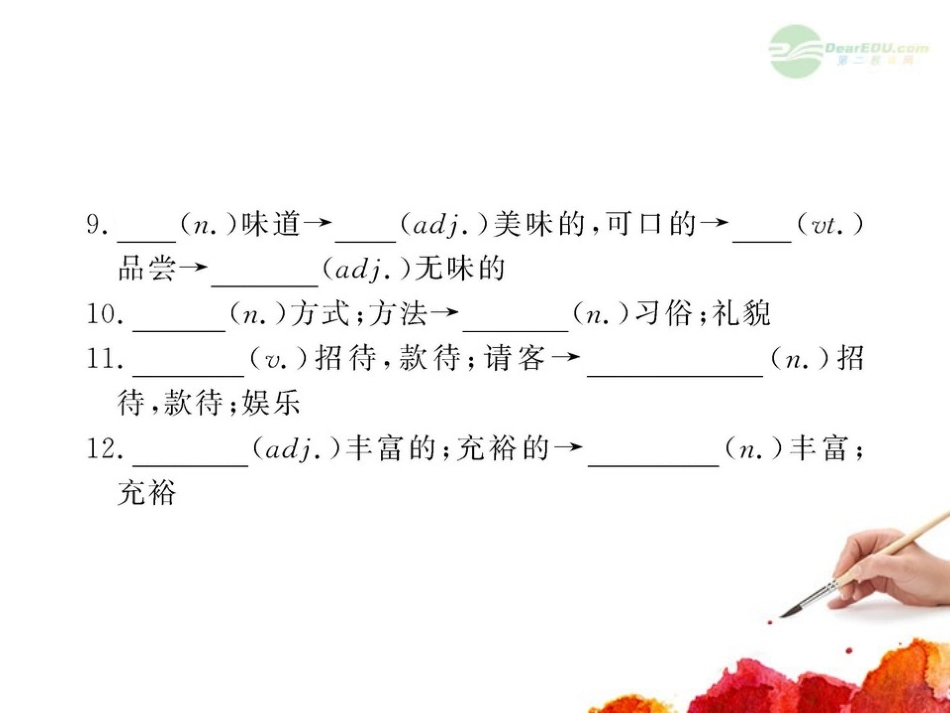 2012版高中英语全程复习方略配套课件-Modules3-4-外研版选修8-_第3页