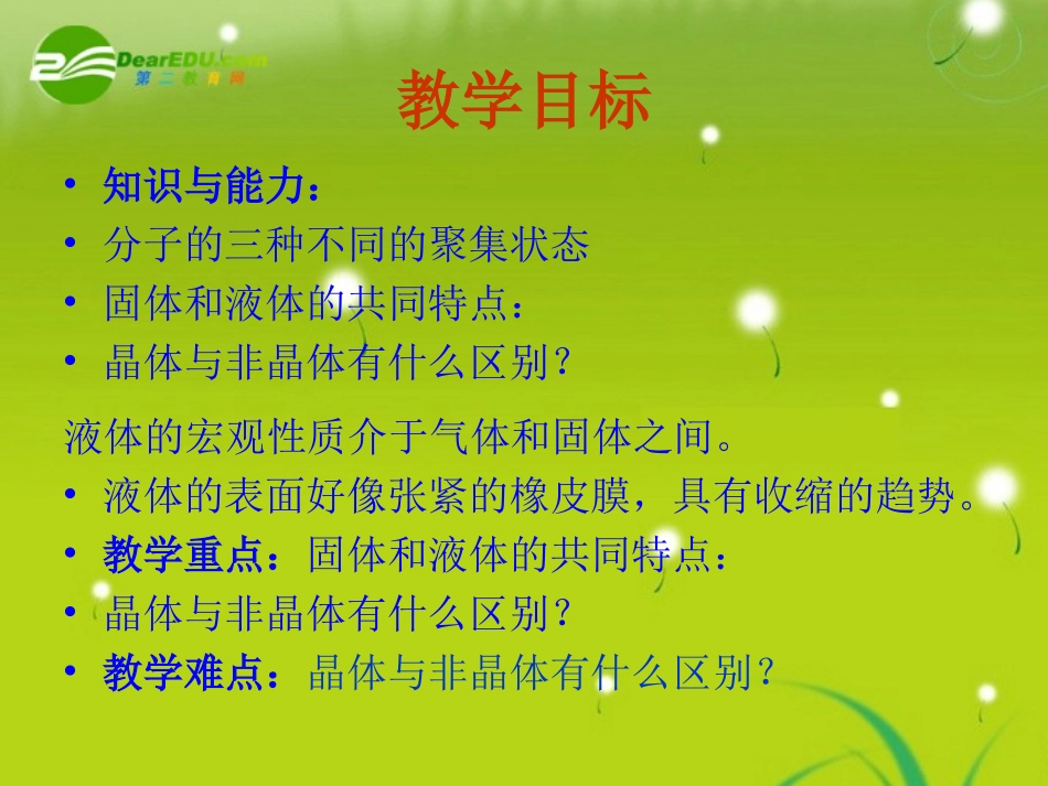 高中物理1.3《固体和液体》精品课件-新人教版选修1-2_第3页