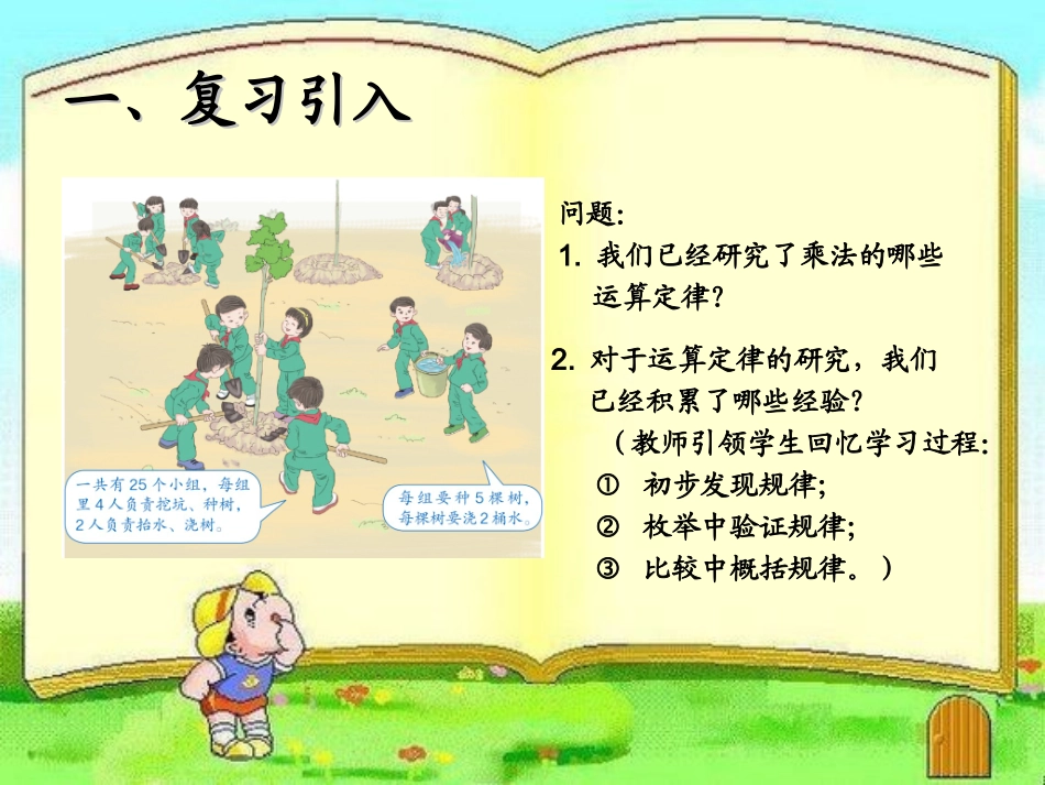 小学数学2011版本小学四年级乘法分配律教学课件_第2页