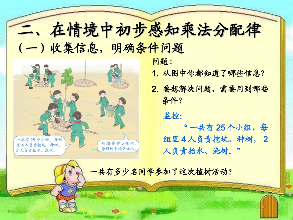 小学数学2011版本小学四年级乘法分配律教学课件_第3页