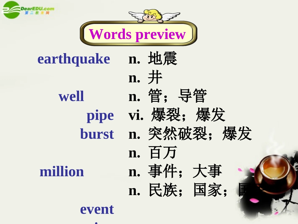 高一英语-Unit4-Earthquake-Pre-reading-and-Reading课件-人教版大纲_第2页