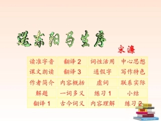 福建省厦门市洪塘中学八年级语文下册《送东阳马生序》课件-新人教版