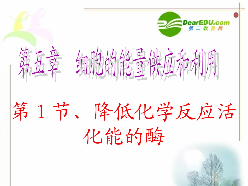 高中生物：-第5章-细胞的能量供应和利用(课件)人教版必修1_第1页