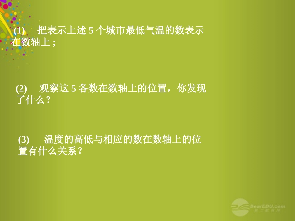 浙江省绍兴县成章中学七年级数学上册-有理数的大小比较课件-浙教版_第3页