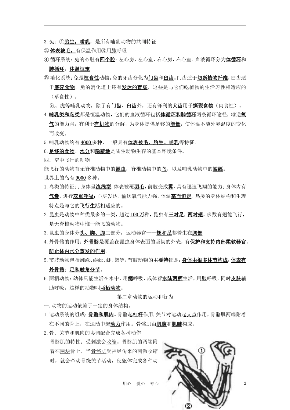 2012届中考生物专题复习测试11_第2页