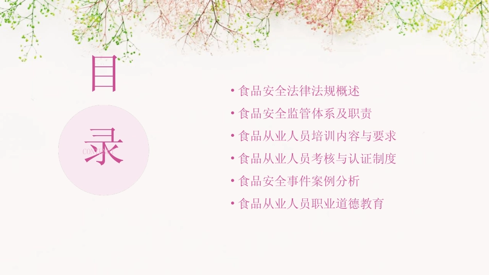 2024版食品安全法律法规与监管的食品从业人员培训要求 _第2页