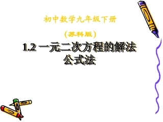 1.2一元二次方程.2公式法
