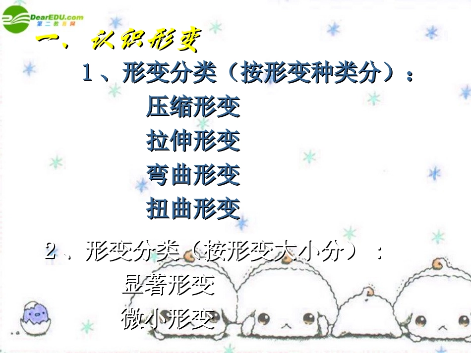 高中物理-3.1物理探究形变与弹力的关系课件-广东版必修1_第3页