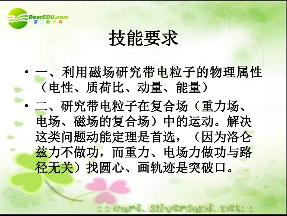 高三物理-10磁场考纲要求与例题专题复习_第3页