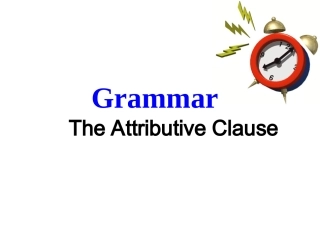 Grammar-the-attributive-clause