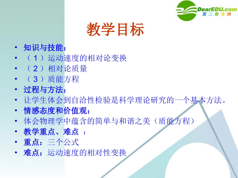 高中物理-15-3《狭义相对论的其他结论》精品课件-新人教版选修3-4_第3页