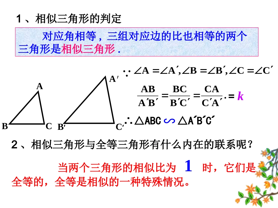 相似三角形的判定(1)_第3页