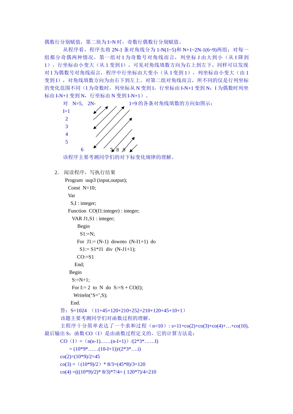 陕西省西安高级中学导高中信息技术奥赛强化练习卷四_第2页