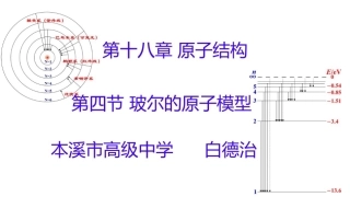 4.玻尔的原子模型能级