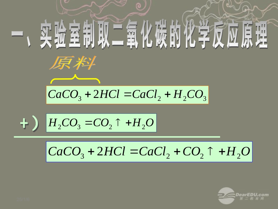 2012秋开学九年级化学《二氧化碳的实验室制法》精品课件3-北京课改版_第2页