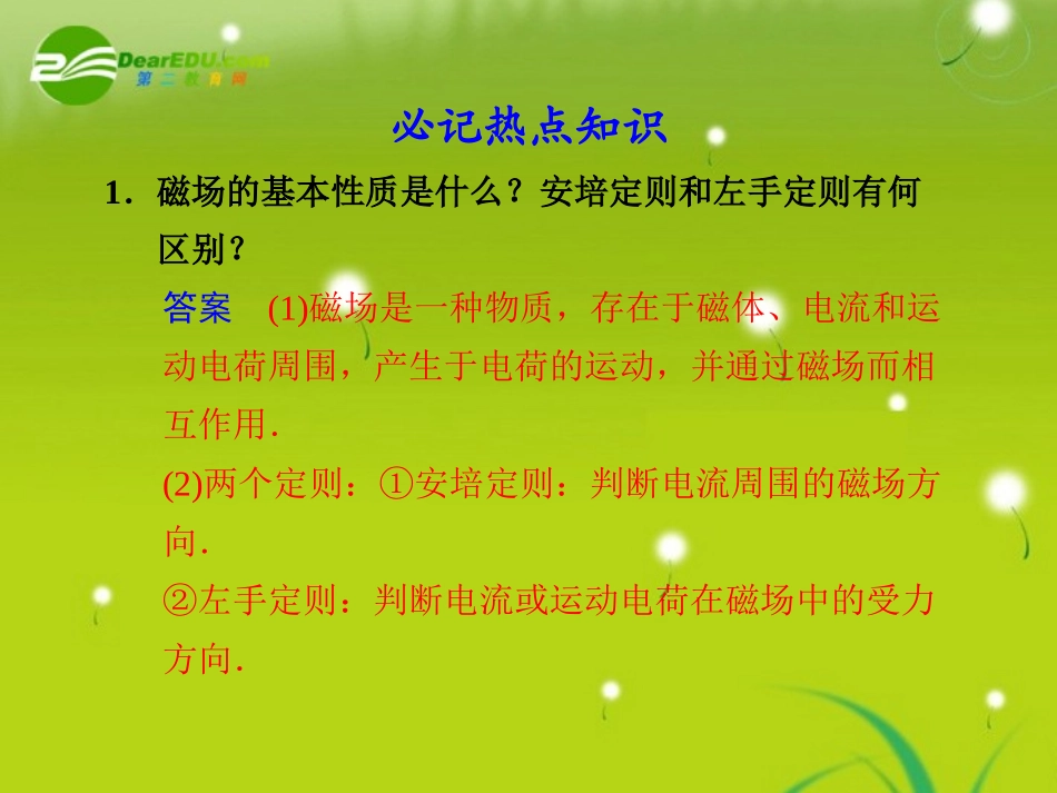 【精品】2011届高三物理二轮复习-第三部分第7天课件-人教大纲版_第2页