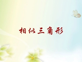 浙江省慈溪市横河初级中学九年级数学上册-4.2相似三角形课件-浙教版