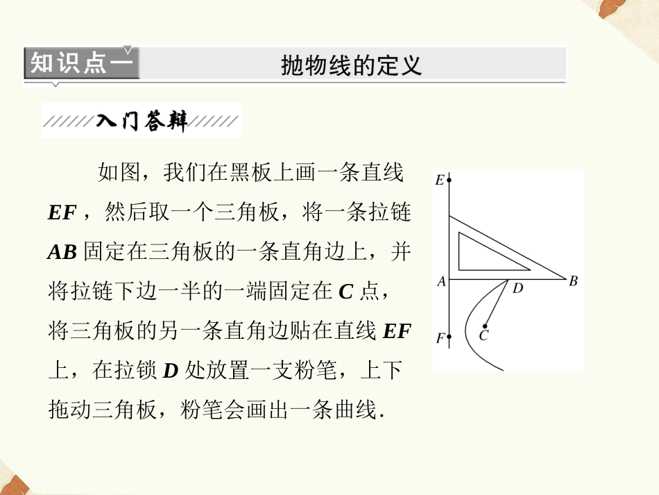 《2.3.1抛物线及其标准方程》课件1_第2页