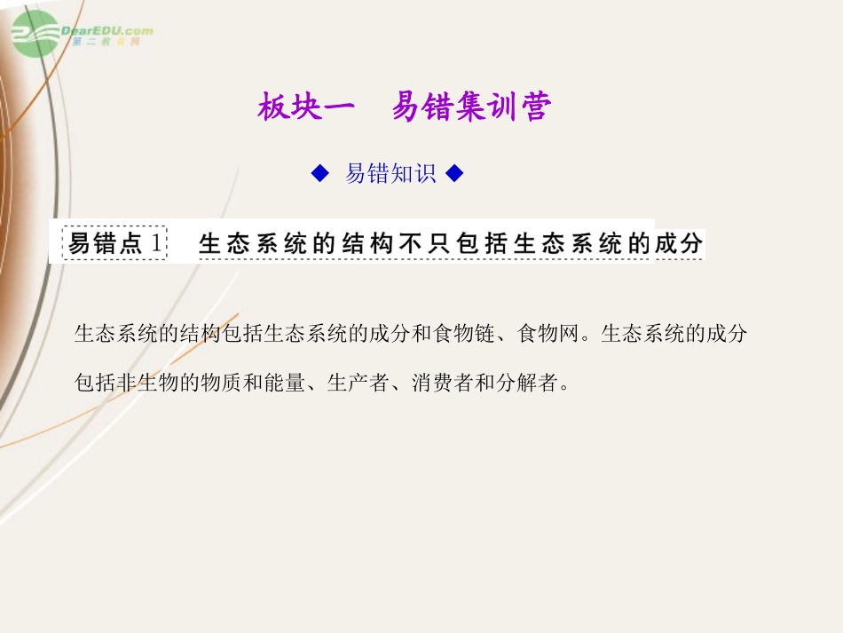 【课堂新坐标】2013届高考生物一轮复习-第5.6章--章末知识整合课件-必修3(广东专版)_第2页