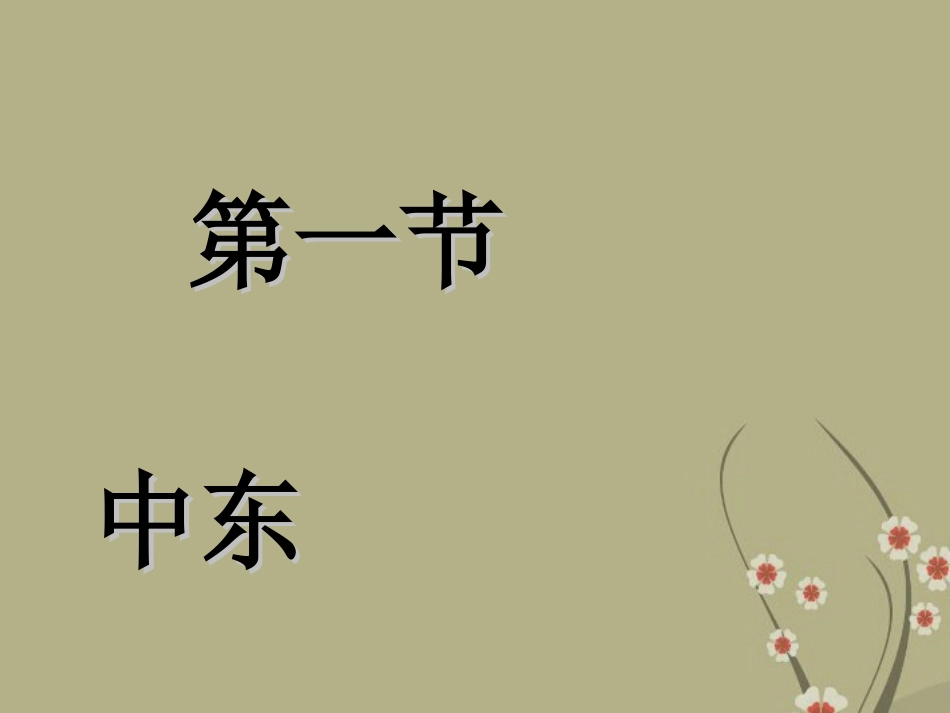 河北省威县实验中学七年级地理下册《东半球其他的国家和地区—中东》课件-新人教版_第2页