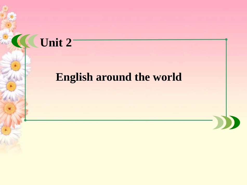 2013届高考英语一轮复习-1.2English-around-the-world课件-新人教版必修1_第3页