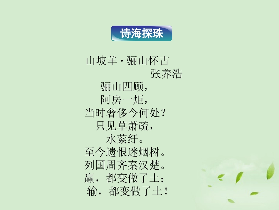 【2012年暑假总动员】高中语文-第14课《阿房宫赋》1课件-粤教版必修2_第2页