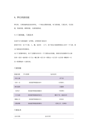 回合制游戏技能体系