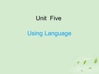 浙江省安吉县振民中学高一英语《Unit5-Canada—“The-True-North”：Using-language》课件
