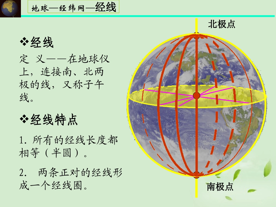 2012秋学期高中地理-1.3-地球的运动教学参考课件-新人教版必修1_第2页
