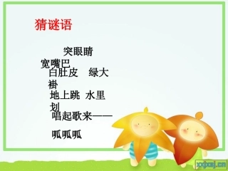 (综合表演)小青蛙找家