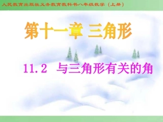 11.2.2三角形的外角.2与三角形有关的角