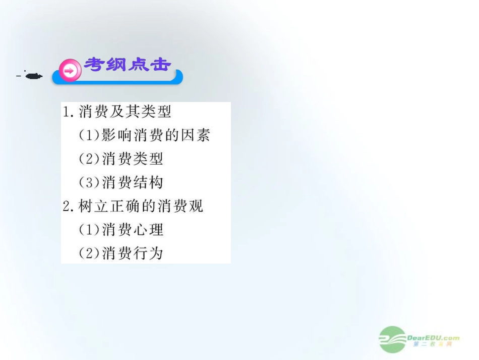 2012版高中政治-1.3《多彩的消费》全程复习课件-新人教版必修1_第2页
